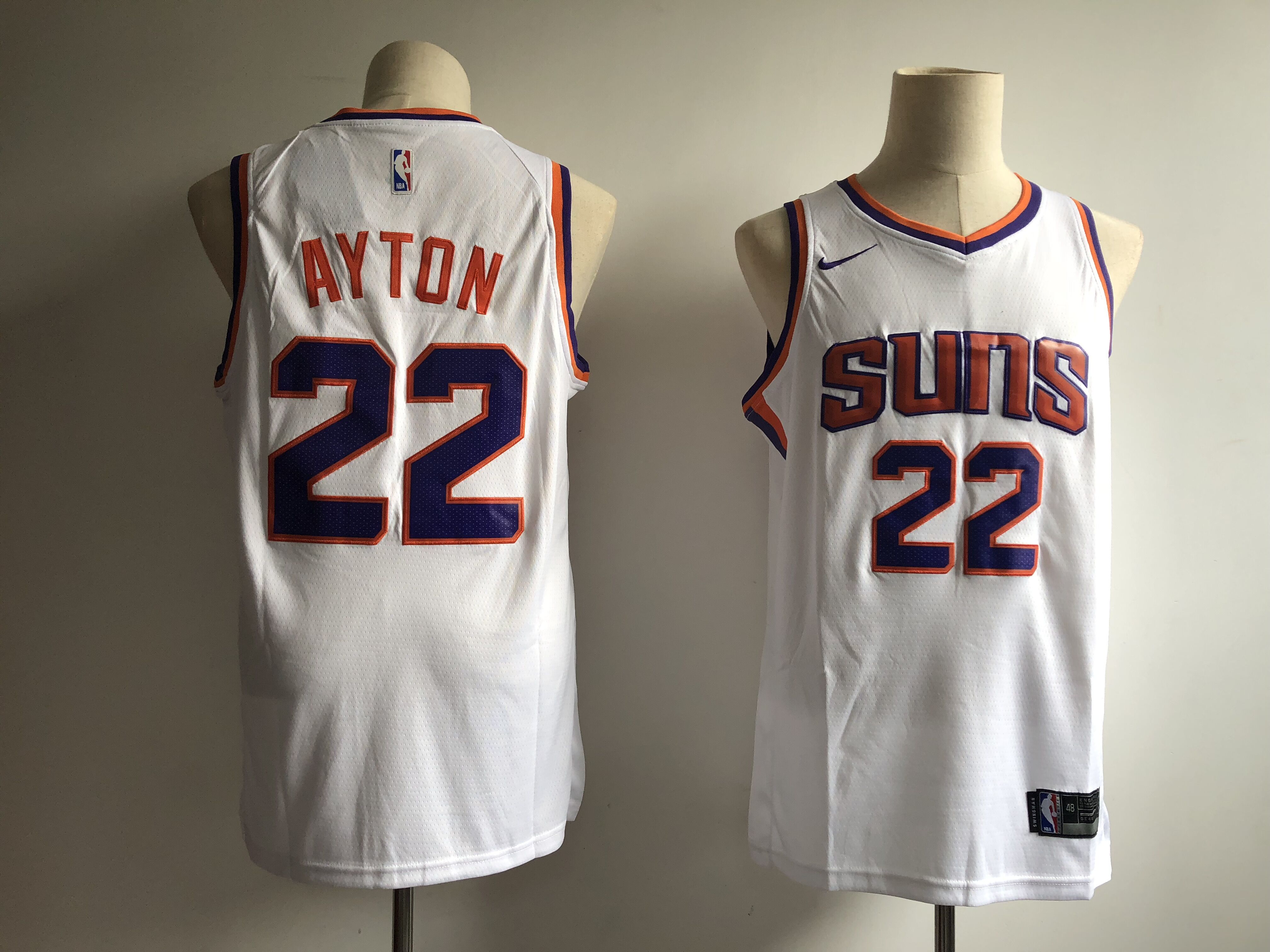 Men Phoenix Suns #22 Ayton white Game Nike NBA Jerseys